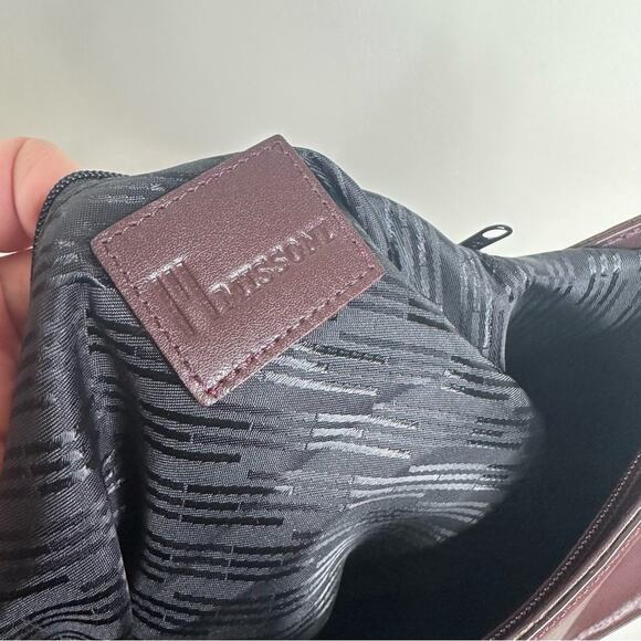 Missoni Vintage Brown Leather & Suede Shoulder Bag Purse - Picture 12 of 15